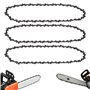 3 PCS Chaînes de Tronçonneuse pour Guide-Chaîne de 12" (30 cm)