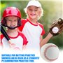 LEKEFETO 4 pièces de balles de Baseball Professionnelles Cousues à la Main Baseball 9 Pouces PU Soft Basebälle Match Elite, Soft