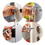 TNOMSNO Clé Triangle Multifonction 4 Voies - 2 Pièces pour Poubelle, Armoire Electrique, Boîtier Compteur, Coffret de Compteurs