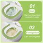 TNOMSNO Bidet Toilette WC, Bain de Siège Bidet avec Chasse d'eau, Pliable Sitz Bain Bassin Bain pour Soins Postpartum, Soulageme