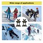 2 pcs Crampons antidérapants,Glace Traction Antidérapant, Inoxydable Crampons,Crampon à Neige Antidérapant,Glace Traction Crampo