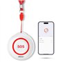 SINGCALL Tuya WiFi Smart SOS Alarme de Bouton d'urgence pour Le téléavertisseur handicapé Système, à Utiliser avec Tuya WiFi