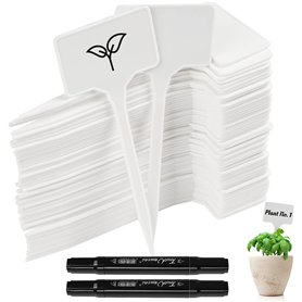 65 pièces Etiquette Plante Jardin Exterieur Marqueurs en Plastique de Type T Plastique Etiquette Potager avec 2 pièces Stylo éta 65 pièces Etiquette Plante Jardin Exterieur Marqueurs en Plastique de Type T Plastique Etiquette Potager avec 2 pièces Stylo éta