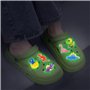 18 Pièces Décorations De Chaussures De Dinosaure Lumineuses, Fleurs De Chaussures D'Animaux De Dessin Animé, Boucles De Chaussur