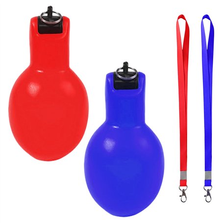 2 Pièces De Sifflet à Presser Avec 2 Cordons