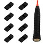 MAXQUU Lot de 8 bandes antidérapantes pour raquette de badminton et squash - Respirantes - Noir
