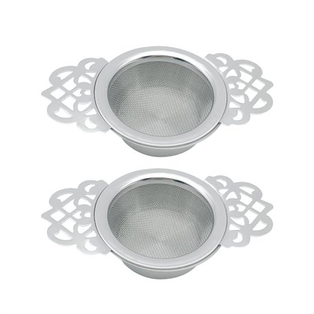 Lot de 2 passoires à thé avec bol