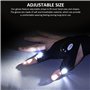 NyxSeat 1 paire de gants lumineux - Gants de pêche réglables - Convient pour le camping et les activités de plein air - Accessoi
