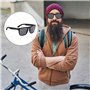 RELKLYU 3 Pièces pour Les Lunettes De Soleil pour Hommes, Les Verres À Vélo, Les Lunettes De Soleil Sportives, Les Verres De Con