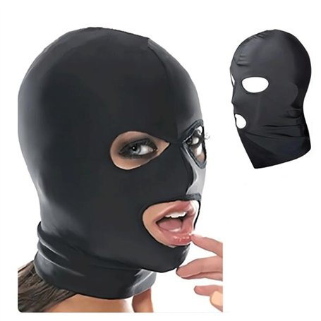 XKNANXCA Cagoule Respirante Coiffure complète - Masque Respirant élastique Noir pour Cosplay - Unisexe - pour fête d'halloween-N