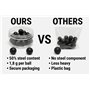 100 x Premium Quality Hard Mix Rubber Steel Balls Paintballs Reballs 43 Cal. Paintball Shooting Self Defense Billes Calibre .43
