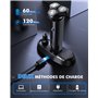 ETROBOT Rasoir Electriques Hommes, 3D Tondeuse Barbe Homme- Rasoirs Électriques Homme avec Rechargeable Base -Rasoir Humide/Sec
