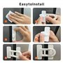 Oruiiju 4 Pack Serrure de porte de réfrigérateur de sécurité enfant,pour réfrigérateurs, congélateurs et armoires,utilisant un a
