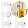 Oruiiju 4 Pack Serrure de porte de réfrigérateur de sécurité enfant,pour réfrigérateurs