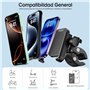 Vexloria Support Téléphone Vélo, Antivibration, Rotatif à 360°, Support Téléphone Moto et Trottinette, Détachable pour Manubrio