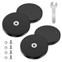 Newpop 4 Pièces Gros Aimant Puissant Caoutchoutés