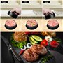 Newpop Presse à Hamburger Professionnel 3 en 1, Antiadhésive Presse à Burger avec Poignée en ABS, Moule Steak Haché pour de Déli