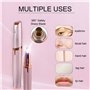 luoshaPUCY Epilateur Sourcil, Tondeuse à Sourcils électrique pour Femmes, Epilateur Sourcil Rasoir Electrique Visage avec Lumièr