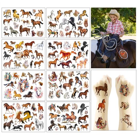 YPYMOD 8 Feuilles Tatouage Temporaire Etanche