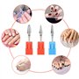 YPYMOD 3 Pièces Embout Ponceuse Ongles, Embout Depose Ponceuse Ongles Professionnel en Carbure de Tungstène, Forets à Ongles Éli