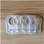 Neoreser 5 Pcs Attache Tetine Silicone, Bouton Silicone Anneau, Anneau en Silicone Adaptateur de Sucette, Adaptateur Bague pour