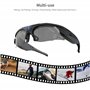 Hereta Lunettes de soleil de sport avec caméra Wifi HD 4K - Avec protection UV400 - Verres polarisés pour sports de plein air - 