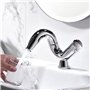 Aimadi Robinet Mélangeur Mitigeur Robinet Bain Rotatif orientable lavabo mitigeur lavabo lavabo salle de bain chrome