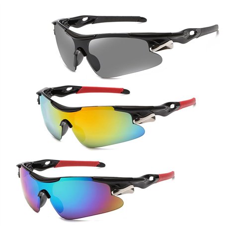 Bacxzomx 3Pcs Lunettes de Soleil de Sport