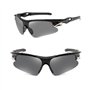 Bacxzomx 3Pcs Lunettes de Soleil de Sport, Lunette Velo Route, Lunettes de Cyclisme avec Protection UV400, pour Vélo, Moto, Cour