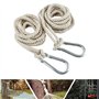 JUEYEEK Lot de 2 sangles de suspension pour balancelle d'arbre avec crochets robustes, pour intérieur et extérieur (corde simple