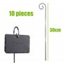 ZAHD 10 pièces Étiquettes de Plantes en métal résistant aux intempéries étiquettes Potager Ardoise marque plante pour jardin Cad