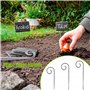ZAHD 10 pièces Étiquettes de Plantes en métal résistant aux intempéries étiquettes Potager Ardoise marque plante pour jardin Cad