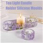 Moules en Résine pour Bougeoir,3 Pcs Moule Silicone Bougeoir Silicone Mould Candle Holder DIY Silicone Mould pour Chandelier Mou
