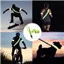 Bande Reflechissante Set,Ceinture Reflechissante Réglable 2 Brassard Reflechissant Sangle Réfléchissante pour Nuit Sécurité,Jogg