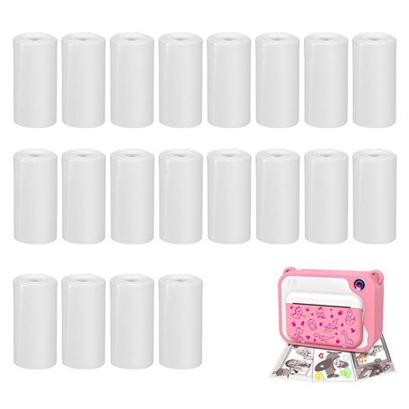 Rouleau Appareil Photo Enfant FHISKUNYU - Papier Thermique de 57x30mm