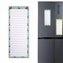 GOIYZTTR Lot de 4 Bloc Notes Magnetiques Liste de Courses Magnetique Frigo Motifs de Fruits Colorés Blocs Notes Avec Aimant Conv
