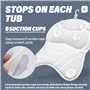 Qintora Oreiller de Bain,Coussin de Bain,Oreiller pour Baignoire,Coussin Baignoire,Oreiller de Baignoir Ergonomique Spa avec 4D 