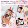 Appareil Photo Enfant Selfie, MXTIMWAN 1080p Appareil Photo Numérique, HD Selfie Apareille Photo 32G, Mini Caméra Rechargeable C