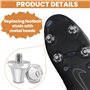 Ruikdly 12pcs Crampons de Rechange Football en Alliage d'aluminium Mixte Cales De Rechange pour Chaussures de Football, 2 Taille
