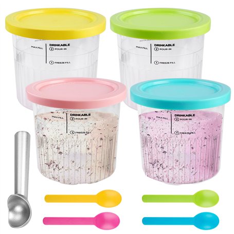 SUNOYA 4 Pièces Récipients À Glace