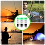 BORDEAG Lot de 8 flotteurs LED pour pêche nocturne, flotteurs de pêche LED, flotteurs de pêche LED, flotteurs de pêche de nuit, 