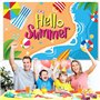 Banniere Hawaii Banderole Hello Summer 110 x 180 cm Toile de Fond d'été Decoration Ete Plage pour Summer Party, Piscine Fete, Th