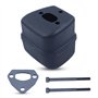 Haishine Kit d'échappement de silencieux pour Husqvarna 36 41 136 137 141 142 Partie de la Tronçonneuse Silent Block # 530069415