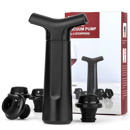KOOSREEL Pompe à Vide Vin avec 4 Bouchons