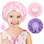 kurkip 2 Bonnet Satin Cheveux Nuit Enfant