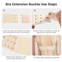 6 PièCes Extension De Soutien Gorge, Prolongateur Soutien Gorge, 3 RangéEs, 2 Crochets, 3 Crochets, Rallonges De Fermeture De At