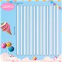 DOUSELLA 120 Pièces Bâtonnets de Sucettes en Acrylique Bâtonnets de Sucettes Transparentes Baton Acrylique Cake Topper Bâton Pop