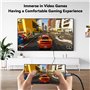 Adaptateur USB C vers HDMI,2M USB C HDMI Cable HDMI USB C Adaptateur USB HDMI Compatible Thunderbolt 4/3 a HDMI pour Surfac Pro