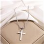 ShiWuYou Collier Croix Homme, Chaine Pendentif Croix Acier Inoxydable Bijoux, Collier Homme avec Pendentif Croix Chaîne pour Hom
