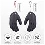 TAIZER 4PCS Gants Pêche Gant Pêche Anti-Coupure Anti-Crevaison Gants Pêche Étanche avec Magnétisme Boucle Gant Chasse Main Gauch